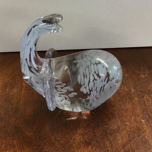 Elegant Glass Elephant Figurine